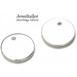 1 Sterling Silver .925 Hallmarked Premium Quality Round Metal Stamping Blank, Tag or Charm 10mm (3/8") ~ For Unique Jewellery Making